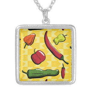 A World of Chili Peppers Necklace