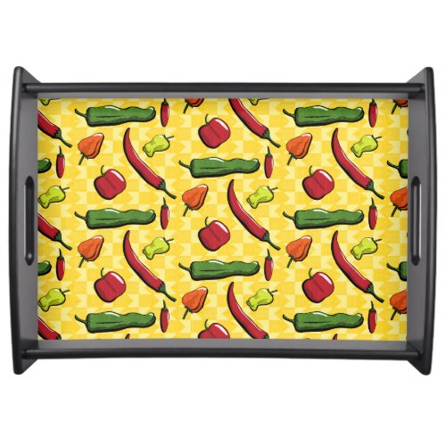 A World of Chili Peppers Serving Tray