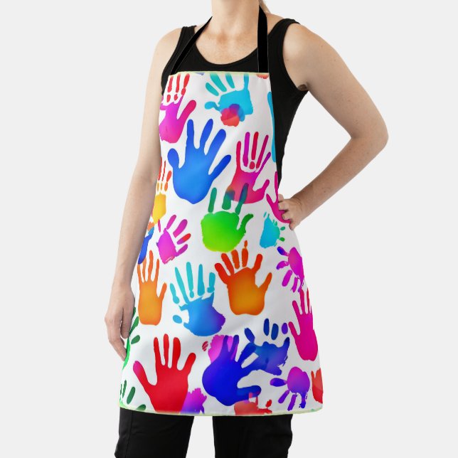 A World of Hands in Color Apron (Insitu)