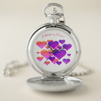 A WORLD OF HEARTS POCKET WATCH
