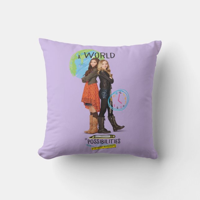 A World of Possibilities Throw Pillow (Front)