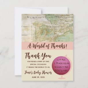 A World of Thanks Baby Shower EOS Lip Balm Favor