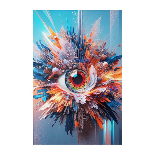 A World Of Wonder Begins With Vision Acrylic Print (Front)