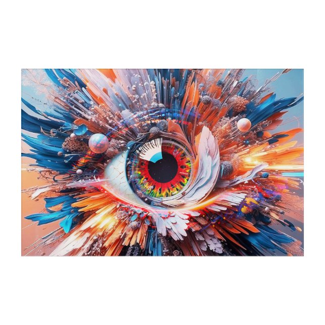 A World Of Wonder Begins With Vision Acrylic Print (Front)