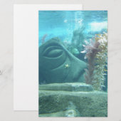 A World Underwater - stone statue image (Front/Back)