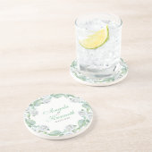 A Wreath Of White Roses Drink Coaster (Side)