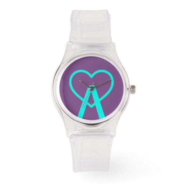A&X Pink A~Heart Watch (Front)