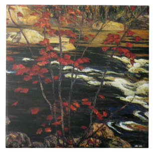 A. Y. Jackson - Red Maple Ceramic Tile