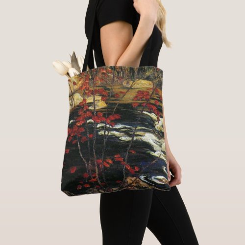 A Y Jackson _ Red Maple Tote Bag