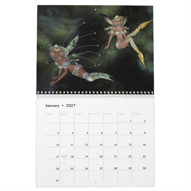 A Year For Fanatsy Calendar (Jan 2027)