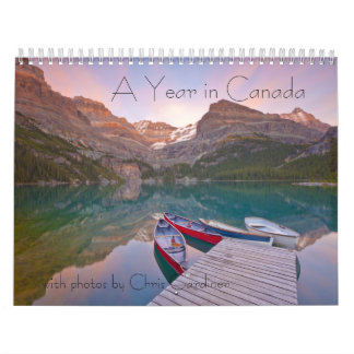A Year in Canada 12 Month Calendar