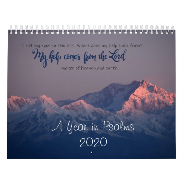 A Year in Psalms Calendar (Cover)