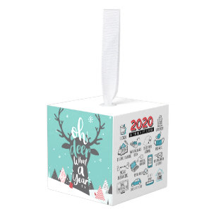 A Year In Review 2020 Christmas Keepsake Cube Ornament
