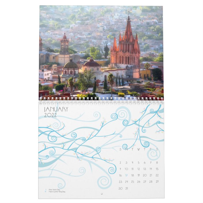 A Year in San Miguel de Allende, Mexico, Calendar