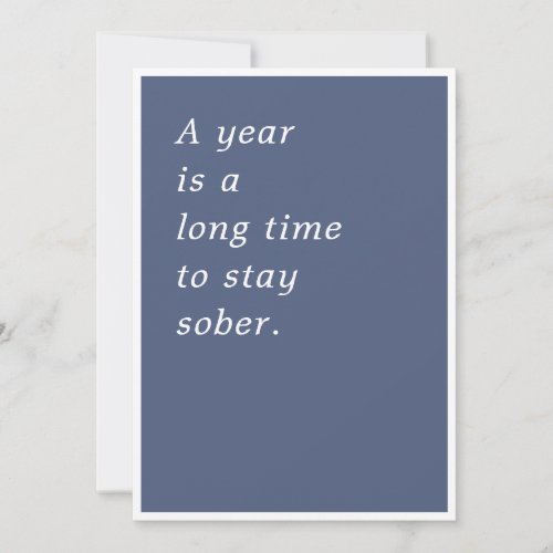 A Year is a Long Time Card