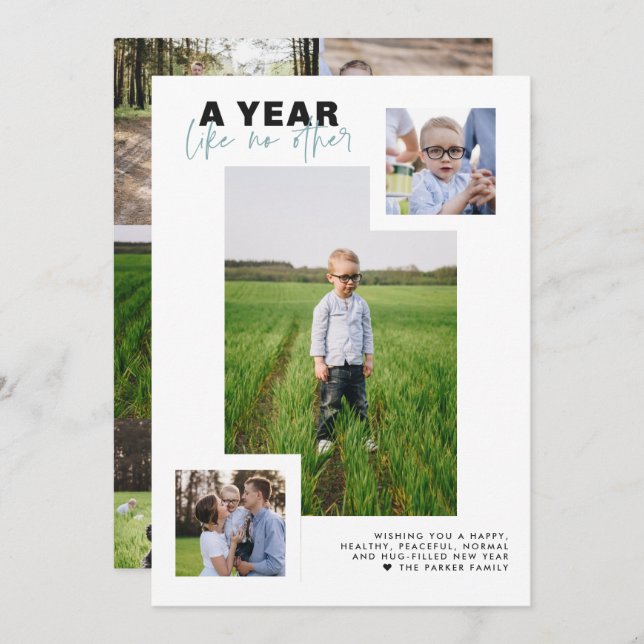 A Year Like No Other | New Year Holiday Photo Card (Front/Back)