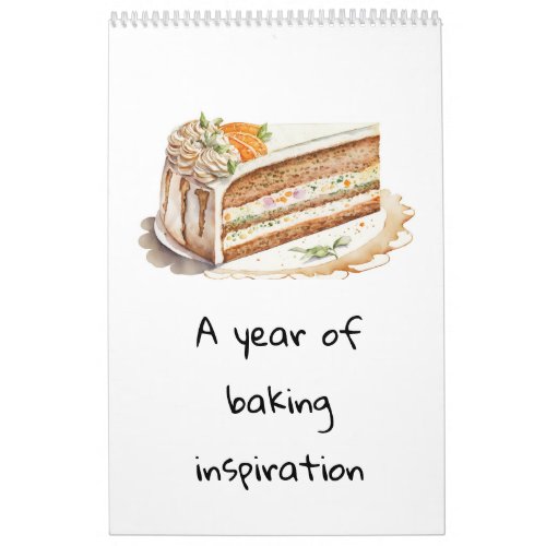 A year of baking inspiration Calendar