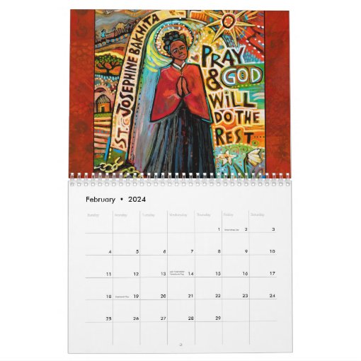 A Year of Catholic Saints Calendar | Zazzle