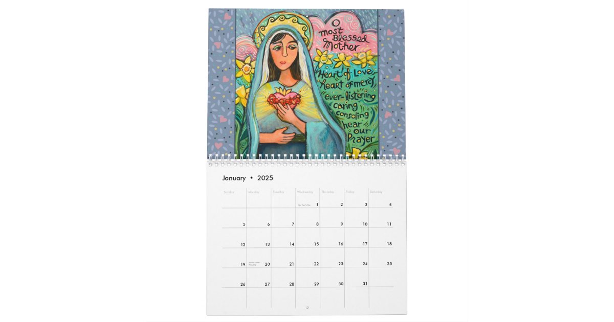 A Year of Catholic Saints Calendar Zazzle A Year of Catholic Saints Calendar Zazzle