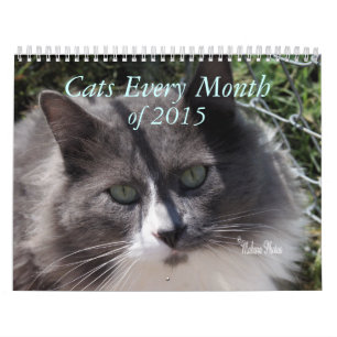 A Year of Cats -customize to any year you want Calendar
