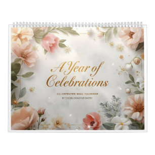 A Year of Celebrations – Illustrated Wall Calendar