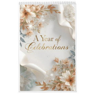 A Year of Celebrations – Illustrated Wall Calendar