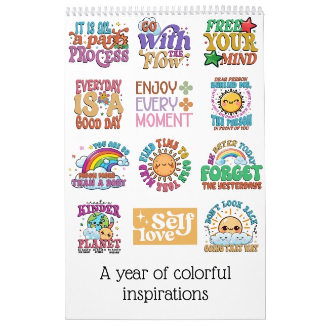 A year of colorful inspirations calendar (Cover)