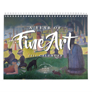 A Year of Fine Art   Custom Logo 2021 Calendar