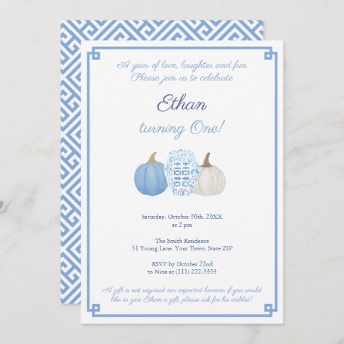 A Year Of Love Laughter And Fun Boy 1st Birthday Invitation