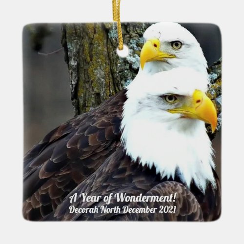 A Year of Wonderment at Decorah North March Ceramic Ornament