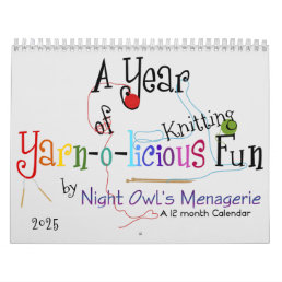 A Year of Yarn-o-licious Knitting Fun Calendar