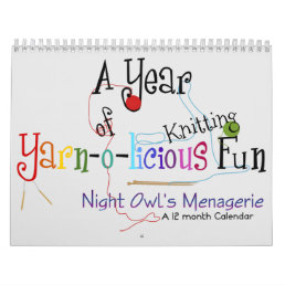 A Year of Yarn-o-licious Knitting Fun Calendar