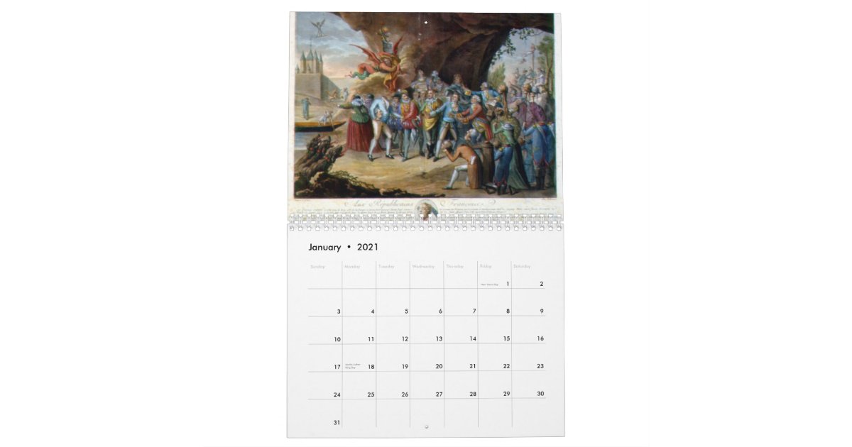 A Year Through the French Revolution Calendar Zazzle com