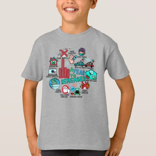 a year to remember 2020 quarantine christmas kids T_Shirt