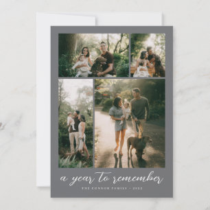 A Year to Remember Photo Collage Holiday Card