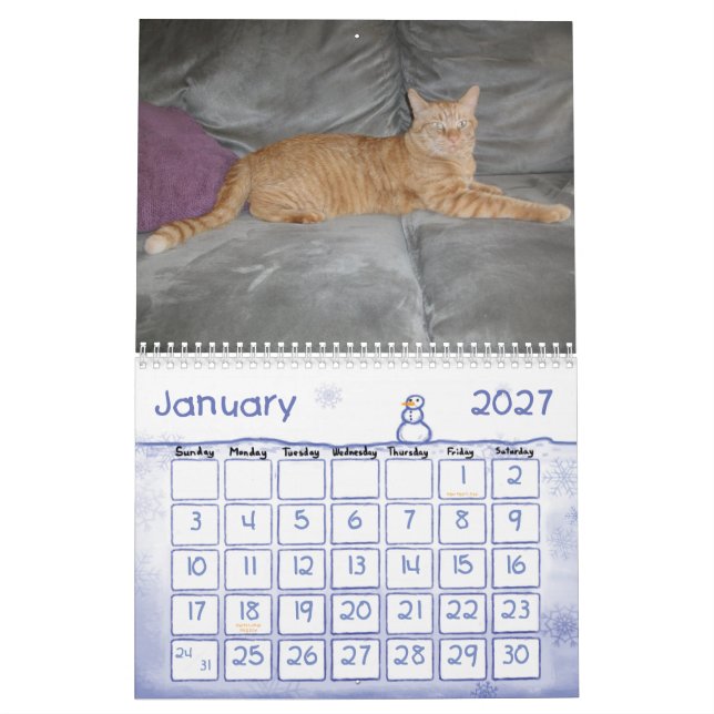 A Year With Pokey Calendar (Jan 2027)