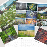 A yearlong journey through nature's beauty calendar<br><div class="desc">Calendar featuring twelve photos capturing the pristine beauty of nature in its ever-changing seasons. From snowy winter wonderlands to blooming spring gardens, from sun-drenched summer fields to the fiery foliage of autumn, this calendar would be a visual feast for the eyes. It would be a delightful addition to any home...</div>