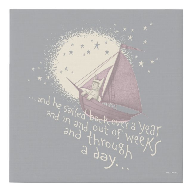 A Yearlong Voyage with Max Faux Canvas Print (Front)