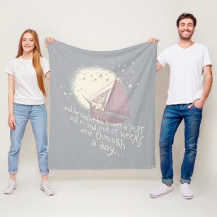 A Yearlong Voyage with Max Fleece Blanket