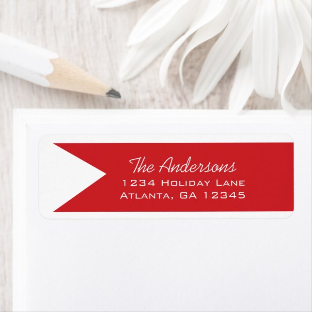 A Years Review Family Christmas Holiday Label (Insitu)
