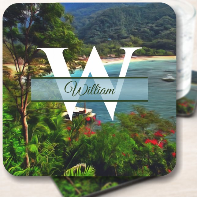 A Yelapa View 0828  Beverage Coaster (Creator Uploaded)