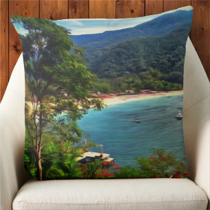 A Yelapa View 0828 Throw Pillow