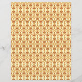 a yellow and white background with an intricate de (Back)
