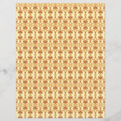 a yellow and white background with an intricate de (Front)