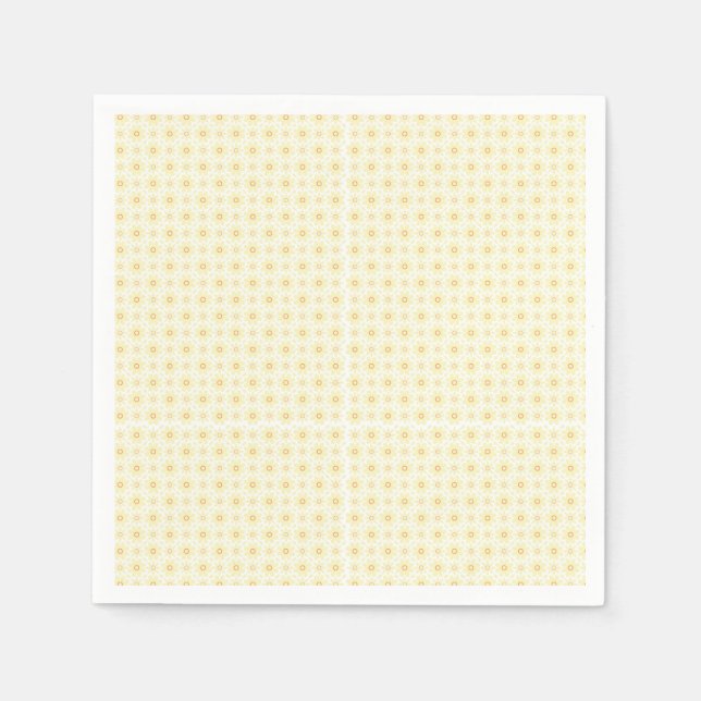 a yellow and white background with small circles napkins (Front)