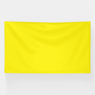 a yellow background with a black border banner