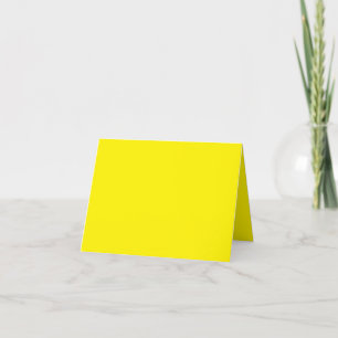 a yellow background with a black border letterpress thank you card