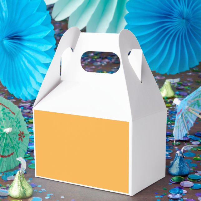 a yellow background with a favor boxes (Party)