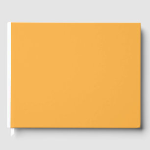 a yellow background with a guest book