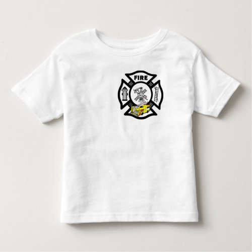 A Yellow Fire Truck Rescue Toddler T_shirt